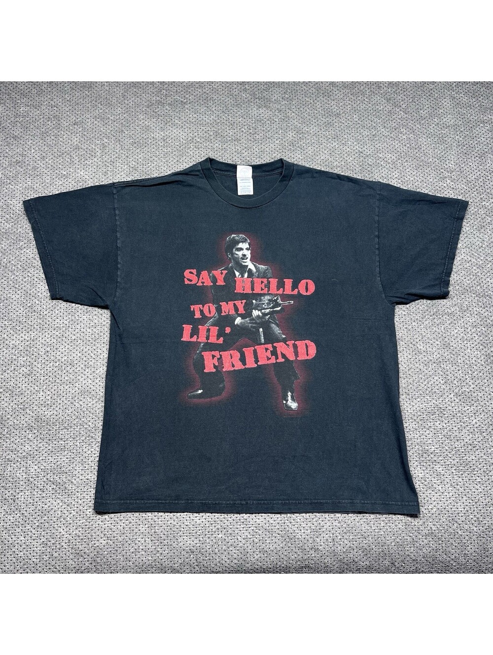 Vintage 2004 Scarface Movie Promo Shirt XL Say Hello To My Lil’ Friend Rare Mens